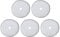 HERCHR 5Pcs 304 Stainless Steel Reusable Coffee Filter French Press Replacement Filter Screen FilterMesh Screen for Coffee Tea Makers (Small - 350ml)