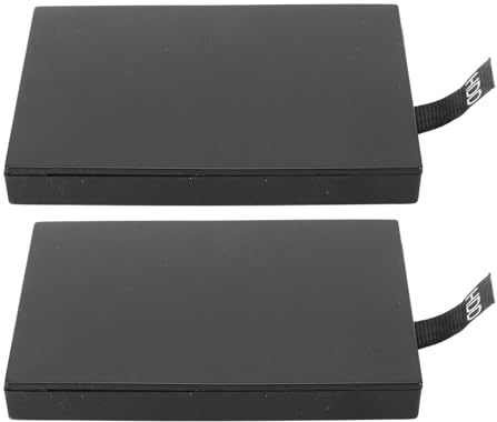 Vvikizy 2Pcs Slim Console Hard Drive Case, Console Internal HDD Case Enclosure Replacement Internal HDD Case for 20GB 60GB 120GB 250GB 500GB with Easy Snap Lock Installation