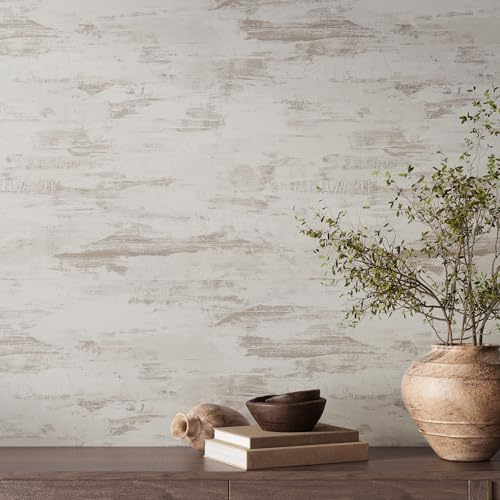 VaryPaper Grey White Concrete Effect Self Adhesive Wallpaper 40cmx200cm Thick Cement Contact Paper for Kitchen Countertops Sticky Back Plastic Hallway Bathroom Wallpaper Waterproof Furniture Wrap