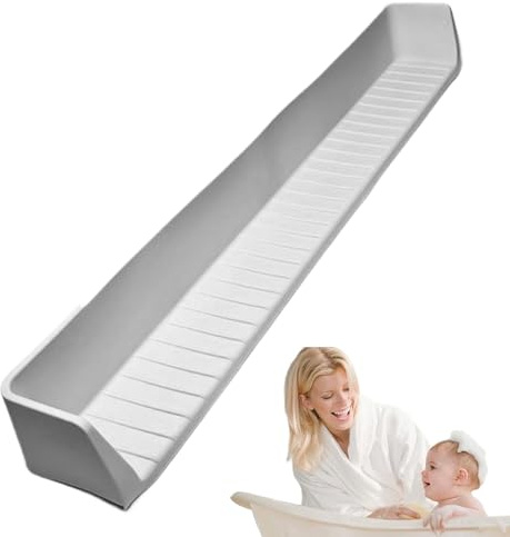 Tub Water Splash Guard For babys, Bath Tub Splash Guard Play Shelf, With Suction Cups, Tubs Shelf And Organizer For babys Bath Toys, Baths Toy Holder For Toilet Shower Travel Kitchen Toiletry