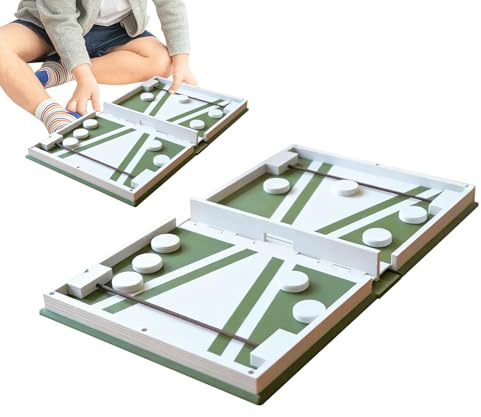 Lustiges Sling Puck Spiel – Sturdy Elegant, faltbar und Rhythmus, vielseitig, langlebig, schnell, Hockeytisch, für Erwachsene, Kinder, Jugendliche, Familie, vielseitig einsetzbar, Outdoor Indoor