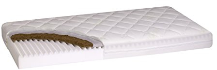 Premium Nature Coco, Babymatratze, Zweiseitige Kinderbettmatratze, Kindermatratze, Kinderbett, Kokos Matte, Schaum, Latexfrei, Reißverschluss (120 x 60 x 10 cm)