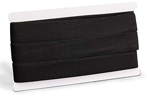 ZADAWERK® Gummiband - 3 cm x 10 m - Schwarz - Hosengummi - elastisch - Gummilitze - stark - Elastikband - Wäschegummi - Nähen - Haushalt - Basteln - DIY
