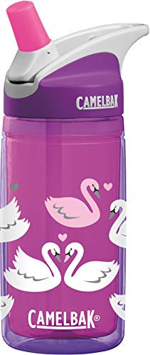 Camelbak Eddy Insulated Swans Bouteille Enfant, 001 Noir/Gris, 0.4 Litre