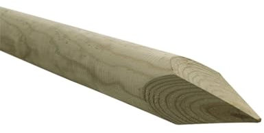 Faura - Tutor de Madera de Sombrilla con Punta | 400x12 cm. (Alto X Diámetro) -