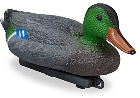 Relaxdays 5 x Teichente im Set, schwimmender Erpel, Lockente aus Kunststoff, wetterfest, Dekofigur für Teich, Garten, Mehrfarbig