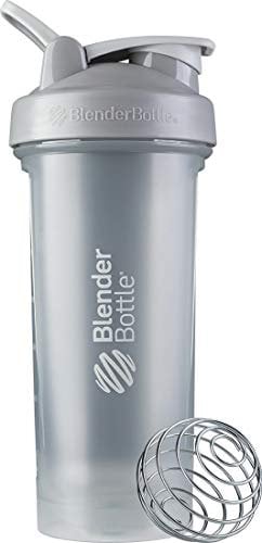 BlenderBottle Classic V2 Shaker-Flasche mit Edelstahlkugel, perfekt für Protein-Shakes, spülmaschinengeeignet, 830ml, Kieselgrau