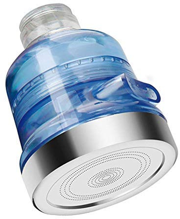 Jzhen Filtros de Agua para Grifos, Grifo de Agua Giratorio de 360 °, Grifo de Ahorro de Agua Grifo Anti Salpicaduras Grifo Boquilla Filtro aireador difusor para Cocina baño
