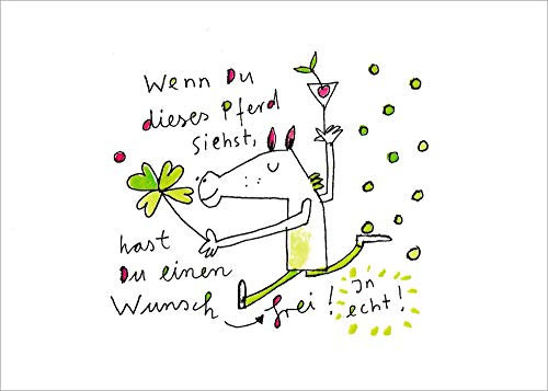 karindrawings Postkarte Besinnliches Wenn du dieses Pferd siehst, hast Du ...