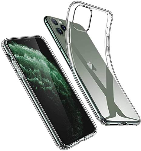 Verco Handyhülle für iPhone 11 Pro Max Case, Handy Cover für Apple iPhone 11 Pro Max Hülle Transparent Dünn Klar Silikon, durchsichtig