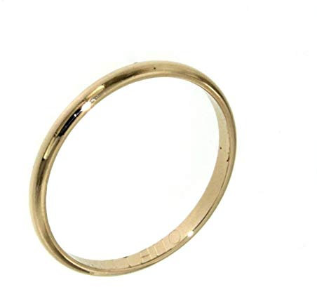 Niagara Gioielli Ferma Anello in Argento 925 Rodiato, Fedina Uomo Donna Made in Italy Fidanzamento, Varianti Oro e Oro Rosa (Oro, 30)