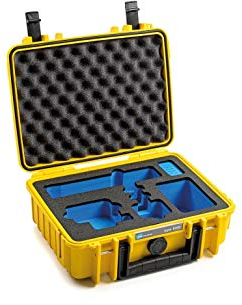 B&W Transportkoffer Outdoor für GoPro 9 / 10 / 11 / 12 - Type 1000 Gelb - wasserdicht nach IP67 Zertifizierung, staubdicht, bruchsicher und unverwüstlich