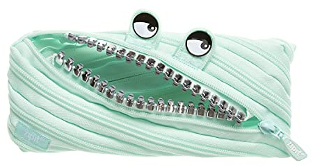 ZIPIT Grillz Schlamppermäppchen für Jungen | federtasche für bis zu 30 Stifte | Maschinenwaschbar | hergestellt aus einem einzelnen Langen Reißverschluss! (Mint)