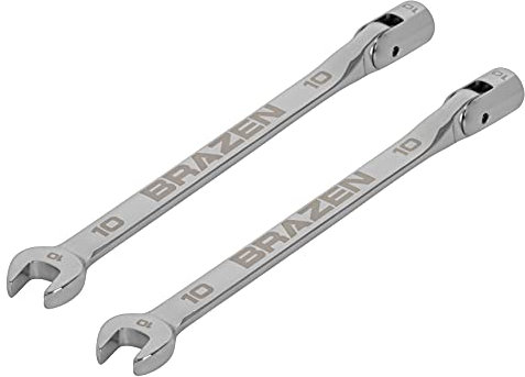 BRAZEN 10mm Socket-End Wrench Two Pack