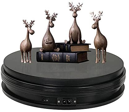 FSCLJ Piatto Girevole Elettrico per Fotografia, espositore Girevole, Piattaforma Girevole Automatica Professionale per Esposizione Torta, 15cm,
