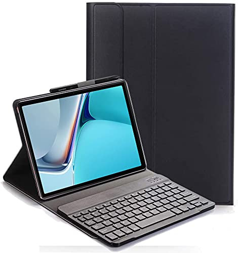 YHFZR Tastatur Hülle for Lenovo Legion Y700 - (QWERTY Layout), Ultradünn Flip Entfernbar Drahtloser Keyboardständer Ledertasche für Lenovo Legion Y700 8,8 Zoll Tablet, Schwarz
