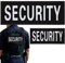 Reflektierende Security Klett Aufnäher Set Klettsticker Reflektorband Klettsticker Security Nachtsichtbarkeit Security Nylon Hook Loop Patch für Vest Tactical Hundegeschirr Weste Kragen, 2 Patches