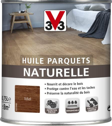 V33 Huile naturelle pour parquets, Miel 0,75L