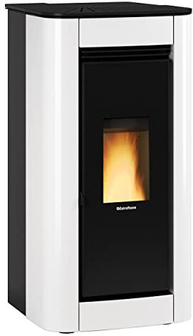 ILARY Poêle à granulés ventilé et étanche 8 KW Blanc Nordica Extraflame