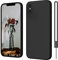 ElestBela iPhone X Hülle, iPhone XS Hülle Silikon Case, Hanyhülle iPhone X/XS 5.8'' Ultra Dünn Slim mit Microfiber, Kratzfeste Rundumschutz Case Schutzhülle Hülle für iPhone X/XS Schwarz