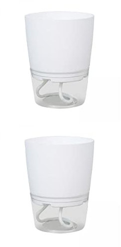 Duiaynke 2 stücke Dauerhaft Soilless Wasser Absorbieren Blumentopf Selbstbewässerung Afrikanische Veilchen Goldene Efeu Töpfe Moderne Minimalistische Wohnkultur