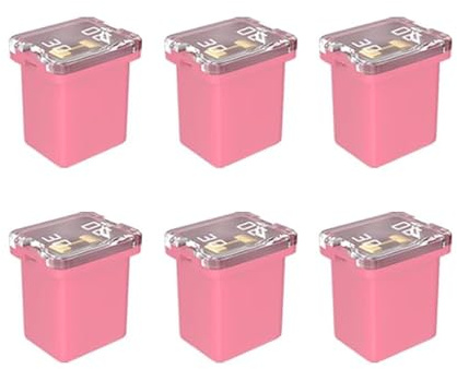 Gebildet 6 Stück 12 V-24 V Automotive Low Profile Jcase Box-förmige sortierte Sicherung für LKW, Autos und SUV, Boot (30 A)