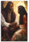 Schwarzes Poster von Jesus und Maria Magdalena auf Leinwand, Wandkunst, Dekordruck, Bild, Gemälde für Wohnzimmer, Schlafzimmer, Dekoration, ungerahmt, 30 x 45 cm