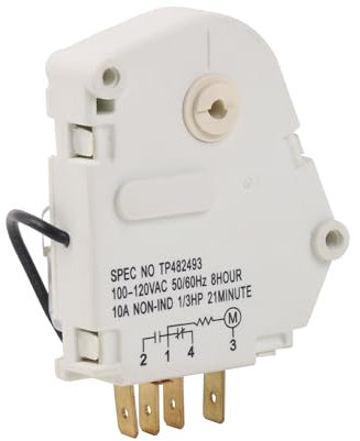 BQLZR Minuterie de dégivrage de rechange pour réfrigérateur Whirlpool W10822278 AP5985208