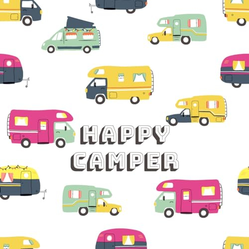 20 Servietten Sommer Campingwagen auf Tour als Tischdeko. Papierservietten mit Motiv. Auch für Decoupage und Serviettentechnik 33x33cm