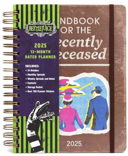 2025 Beetlejuice 13-Month Weekly Planner