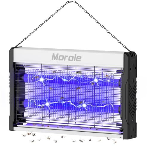 Morole Insektenvernichter Elektrisch, USB Mückenfalle mit Schalter, 3200v Insektenvernichter mit Kabel, Wandmontierter Ultraviolette Mückenlampe, Innen und Außeneinsatz