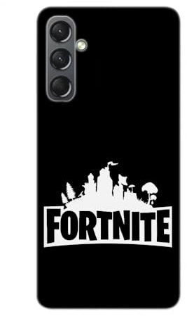 Transparente Designhülle für Samsung Galaxy, gedruckt in Frankreich, Videospiele, Fortnite-Logo - Galaxy A15