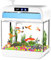 Aquarium-Aquarium mit Luftbefeuchter, 7 Farben, Looping-Licht mit Timer, selbstreinigend, 3-in-1-Wasserpumpe mit Filterung, Sauerstoffversorgung und Zirkulation, Temperaturanzeige, HD-Wärmebiegeglas