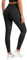 Zhiaek Sport Leggings Damen Booty Scrunch Push Up Blickdicht Sportleggins Lang Nahtlose Gym Leggings High Waist Seamless Yoga Hosen Sporthose Schwarz S