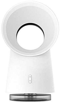 Marran Ventilateur de bureau sans feuilles Humidificateur USB Mini ventilateur ventilateur trois vitesses avec veilleuse