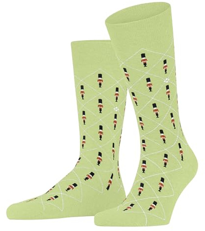 Burlington Herren Socken Guard M So Baumwolle gemustert 1 Paar, Grün Lemon 7498, 40-46