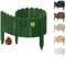 Floranica Rollborder Clôture Flexible en Bois de pin 100 x 10 cm Vert Bordure Jardin Exterieur Palissade en Bois Claustra Barrière Parterre de Fleurs Cloture Parterre