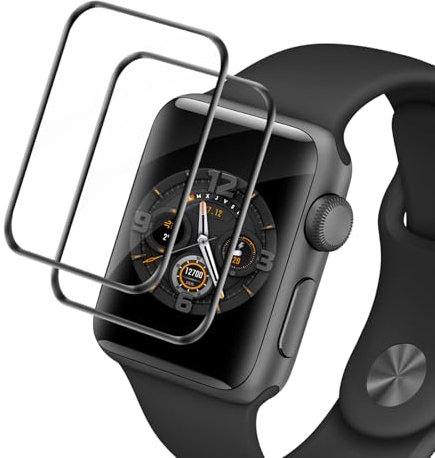 Cable Leader Schutzfolie für Apple Watch Series 4/5/6/SE 44mm, 2 Stück Wasserdicht, Frei von Staub, HD Displayschutz für Apple Watch 44mm