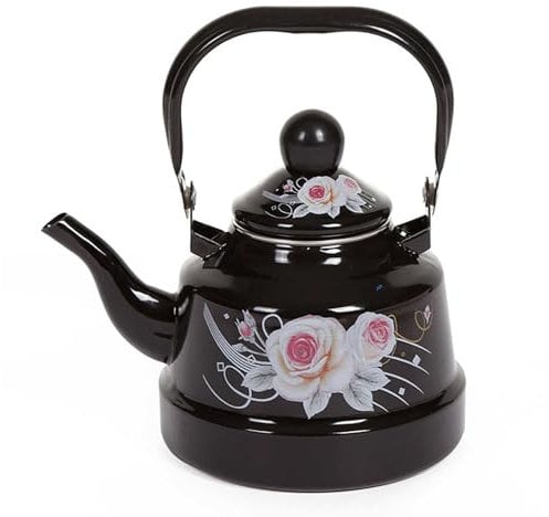 AXIKALB Kettle Whistle Enamel 2.5l For Household Office Hotel Outdoor