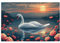 Schwan Puzzle 4000 Teile Erwachsene Mond, Puzzles mit Verpackung Box und Poster, Lustig Stress Abbauen Familien Unterhaltungsspiele für Raumdekoration, Kreative Geschenke für Männer/Frauen 1T-2098