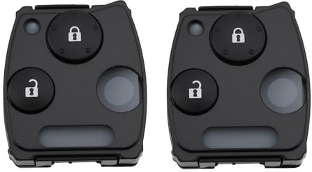 SG Store 2Pcs 2 Button Key Shell Fob Pad Compatible with Honda Accord Civic CRV Pilot Jazz Odyssey 2008