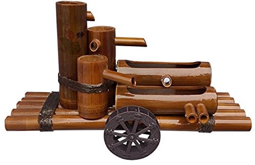 Wasserbrunnen – Zen-Gartendekoration für den Innen- und Außenbereich, Gartenbrunnen und Wasserspiele für Hofdekoration, 70 cm