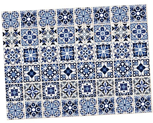 HAMPPLIES 48pezzi Adesivi Per Piastrelle in Stile Vintage Adesivi Decorativi Per Piastrelle Da Cucina e Parete Resistente All Usura in Pvc Facile Da Staccare e Attaccare