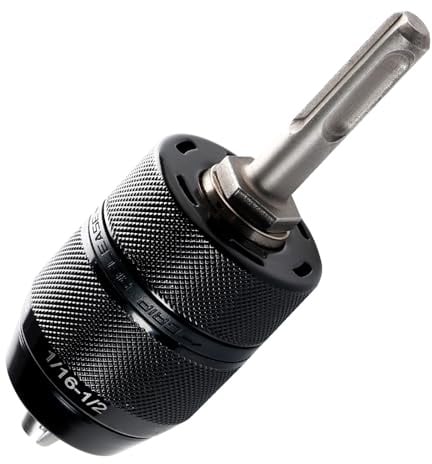 FyMosem 2-13mm SDS Plus Drill Chuck Adapter Keyless 3 Jaw Chuck Converter
