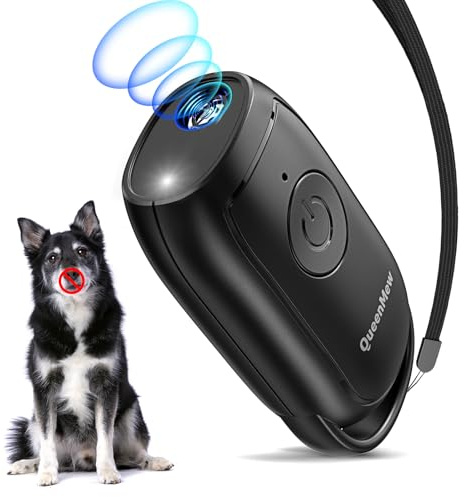 Antibell für Hunde, Ultraschall Anti Bell Gerät ​Bellenstopper Hund, Ultraschall-Anti-Bellgerät Hundebellen-Abschreckmittel Hunderindenstopper für Kleine Große Hunde Innen Außenbereich Antibellrorange