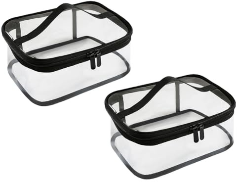 Uhidka Building Blocks Organizer Travel Transparent Pouch for Building Blocks Toy Storage Box Set of 2 PVC Board Carrying Case