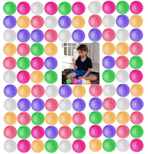 Boboeitody 5-50 Stück Glitter Flummi ,45mm Flummis,Flummi Glitzer Hüpfbälle,6 Farben Gummiball Kinder Mitgebsel Kindergeburtstag Partygeschenke Gastgeschenke Gummibälle (45mm Mischfarbe, 30)