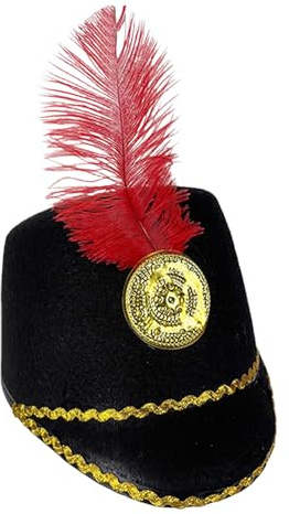 tulahkomen Nutcracker Soldier Hat Classic Lightweight Comfortable Caps | Nutcracker-Themed Hat for Party Stage Performance Fair Festival Holiday School Halloween Special-Occasion Role-Playing