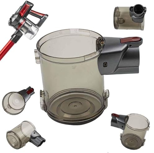 MoSundi Bac à poussière de rechange pour aspirateur à main Koenig UP600 UP810, récipient à poussière en plastique avec large levier de déverrouillage, 1 paquet