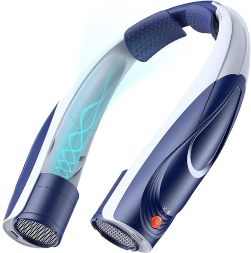 Portable Neck Fan - Hands Free Personal Fan with 6 Speeds & 6000mAh Long-Lasting Battery, USB-C Rechargeable Wearable Fan, 360° Adjustable Airflow, Quiet Cooling for Travel, Office, Outdoor & Home
